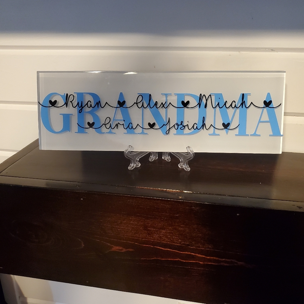 Plaque for mom/grandmal